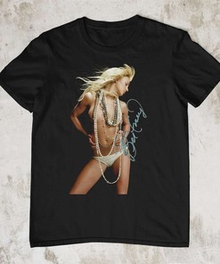 Britney Spears Sexy Black Cotton Men T-Shirt