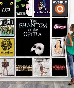Broadway Shows For Fans Quilt Blanket Bedding Set