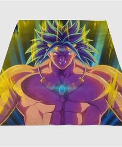 Broly Dragon Ball Avatar Sherpa Fleece Blanket Gifts for Family, for Couple