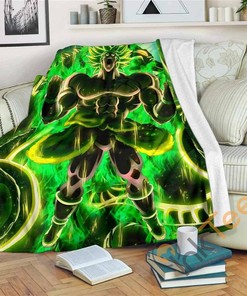 Broly The Movie 2019 Sherpa Fleece Blanket Gifts for Family, for Couple