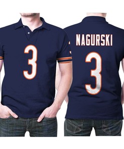 Bronko Nagurski #3 Chicago Bears Great Player Nfl American Football Team Legacy Vintage Navy 3d Designed Allover Gift For Bears Fans Polo Shirt