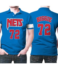 Brooklyn Nets Biggie #72 Nba Basketball Team New Arrival Blue 3d Designed Allover Gift For Brooklyn Fans Polo Shirt All Over Print Shirt 3d T-shirt