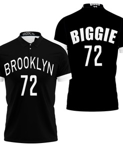 Brooklyn Nets Biggie Jersey Black Music Edition 2019 3D All Over Print Polo Shirt