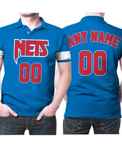 Brooklyn Nets Nba Basketball Team New Arrival Blue 3d Designed Allover Custom Gift For Brooklyn Fans Polo Shirt All Over Print Shirt 3d T-shirt