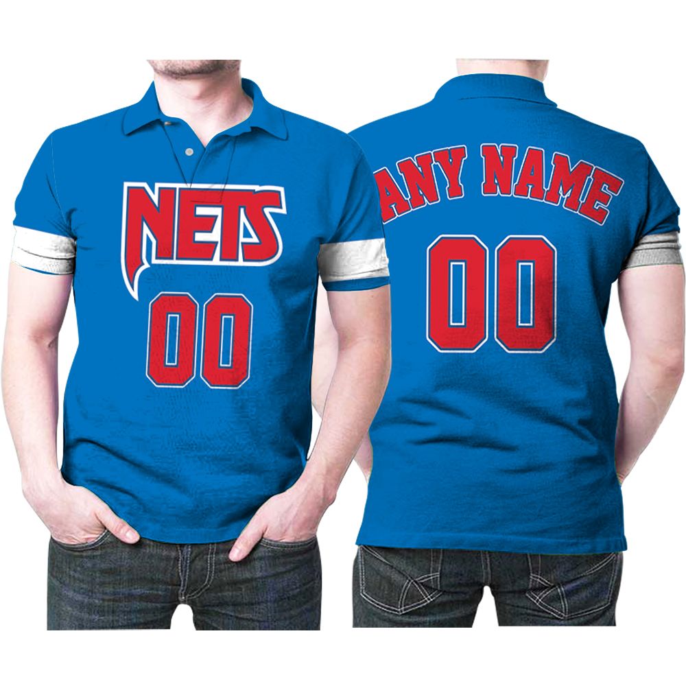 Brooklyn Nets Nba Basketball Team New Arrival Blue 3d Designed Allover Custom Gift For Brooklyn Fans Polo Shirt All Over Print Shirt 3d T-shirt