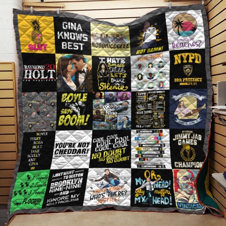 Brooklyn Nine Nine Collage Quilt Blanket Bedding Set