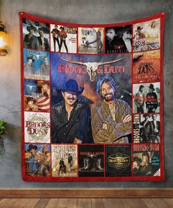Brooks and Dunn Albums Vintage Quilt Blanket Bedding Set