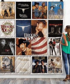 Brooks and Dunn Combine Retro Quilt Blanket Bedding Set