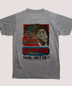 Brown James Apollo Theatre Ny Show Mr. Dynamite Vintage T-Shirt