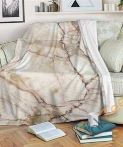 Brown Marble Sherpa Fleece Blanket Gifts for Family, for Couple