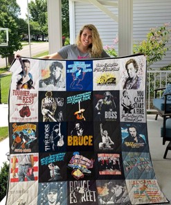 Bruce Springteen Collection Together Than The Rest Quilt Blanket Bedding Set