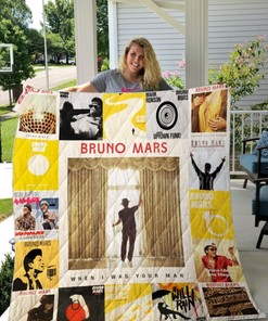 Bruno Mars Albums For Fans Collected Quilt Blanket Bedding Set