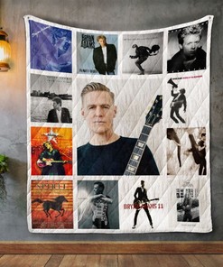 Bryan Adams Albums Vintage Quilt Blanket Bedding Set