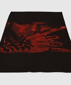 Bryson Tiller Trapsoul Artwork Sherpa Fleece Blanket Gifts for Family, for Couple