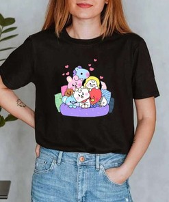 Bt21 Japan Bts Cartoon Bangtan Friends T-Shirt