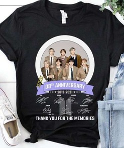 Bts 8Th Anniversary Fan T-Shirt