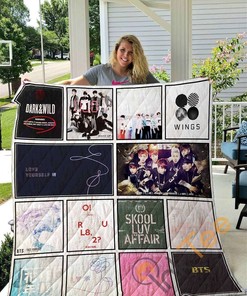 Bts Quilt Blanket Bedding Set