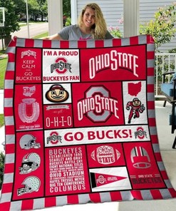 Buckeyes Collected Ncaa Ohio State Quilt Blanket Bedding Set