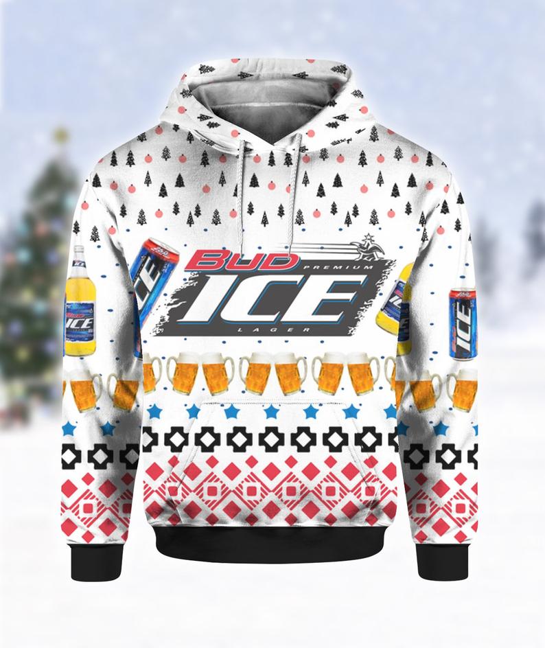 Bud Ice Beer Hoodie 3D