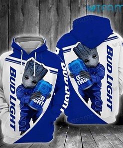 Bud Light Hoodie 3D Groot Gift For Beer Lovers