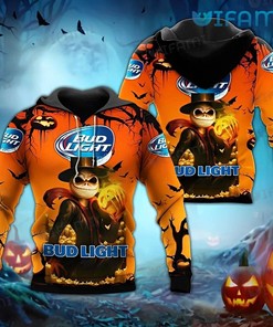 Bud Light Hoodie 3D Jack Skellington Pumpkin Gift For Beer Lovers
