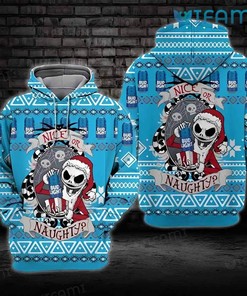 Bud Light Hoodie 3D Jack Skellington Santa Beer Lovers Gift