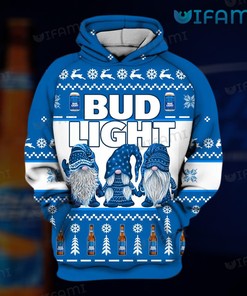 Bud Light Hoodie 3D Three Nordic Gnomes Beer Lovers Gift