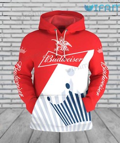 Budweiser Hoodie 3D Budweiser Eagle Logo Beer Lovers Gift