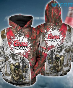 Budweiser Hoodie 3D Death Bow Hunter Beer Lovers Gift