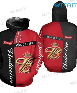 Budweiser Hoodie 3D King Of Beers Gift For Beer Lovers