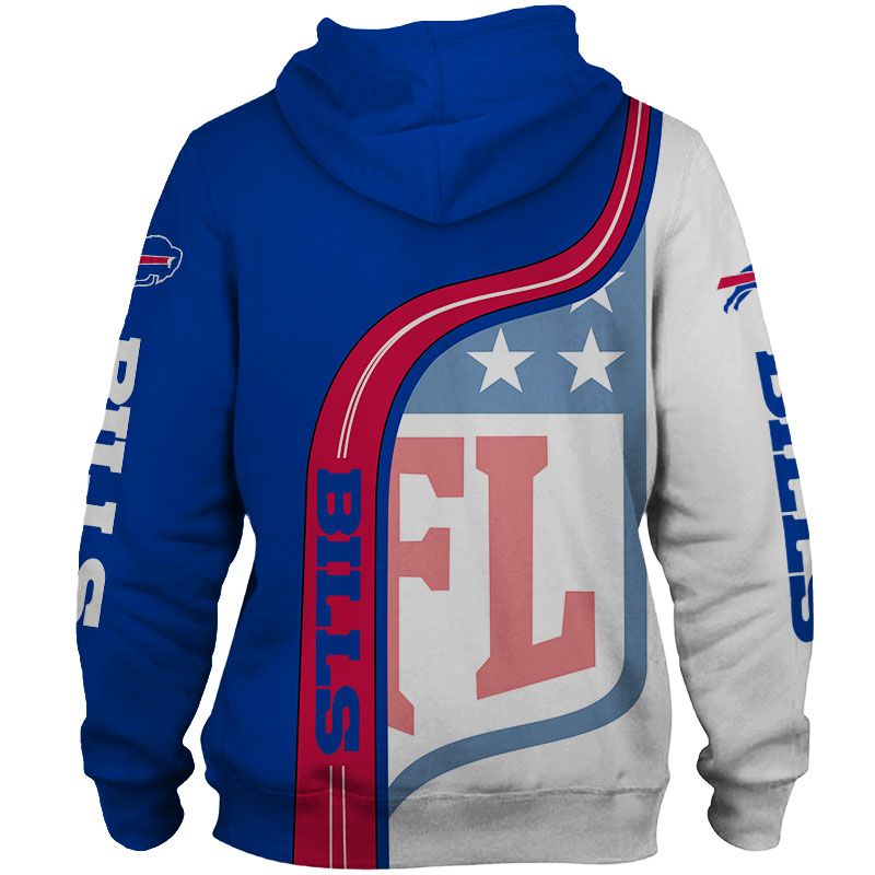 Buffalo Bills 3D Hoodie Pullover Zip Hoodie Nfl for Fans - Image 2