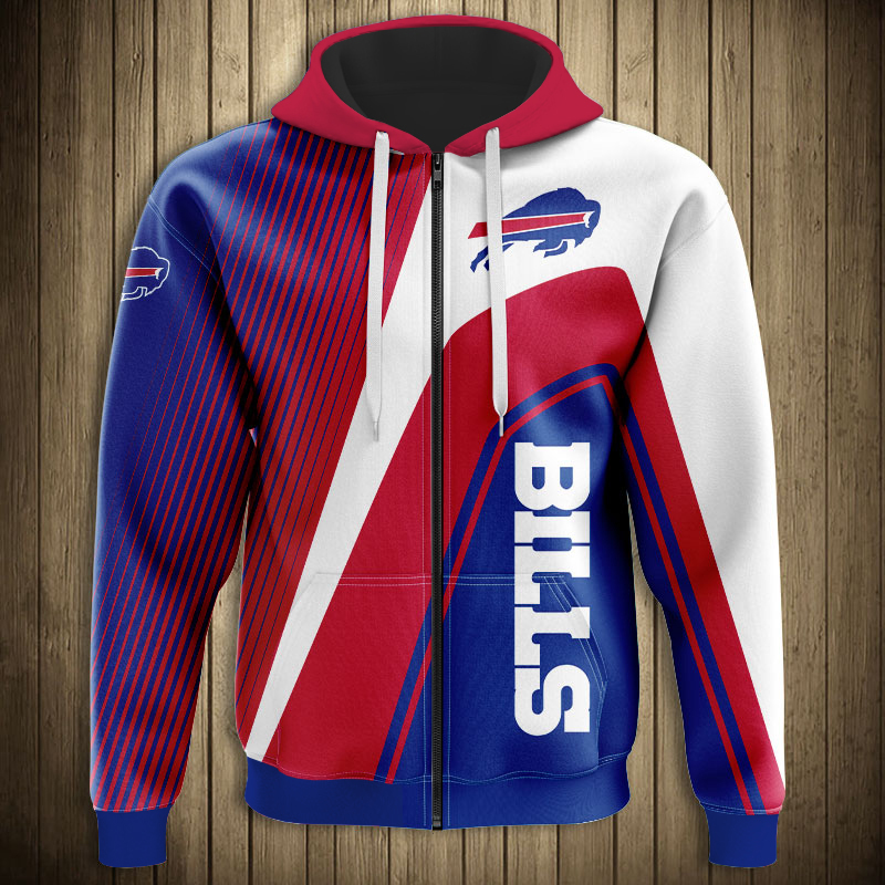 Buffalo Bills 3D Hoodie Zip Hoodie Gifts for Fans - Image 3