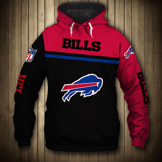 Buffalo Bills 3D Skull Hoodie Pullover Zip Hoodie for Fans - Image 3