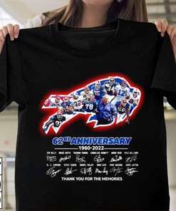 Buffalo Bills 62Nd Anniversary 1960-2022 T-Shirt
