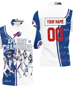 Buffalo Bills Afc East 2020 Champions Personalized 3D All Over Print Polo Shirt