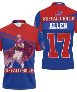 Buffalo Bills Afc East Division Champions Josh Allen 17 Art Polo Shirt All Over Print Shirt 3d T-shirt