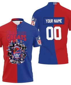 Buffalo Bills All Time Greats Players Of All Time 2020 Nfl Season Personalized 3D All Over Print Polo Shirt