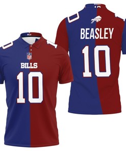 Buffalo Bills Cole Beasley #10 Great Player Nfl Vapor Limited Royal Red Two Tone Jersey Style Polo Shirt