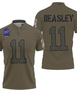Buffalo Bills Cole Beasley #11 Nfl Great Player Camo 2019 Salute To Service Custom Bills Fans Polo Shirt
