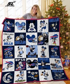 Buffalo Bills Disney Quilt Blanket Bedding Set