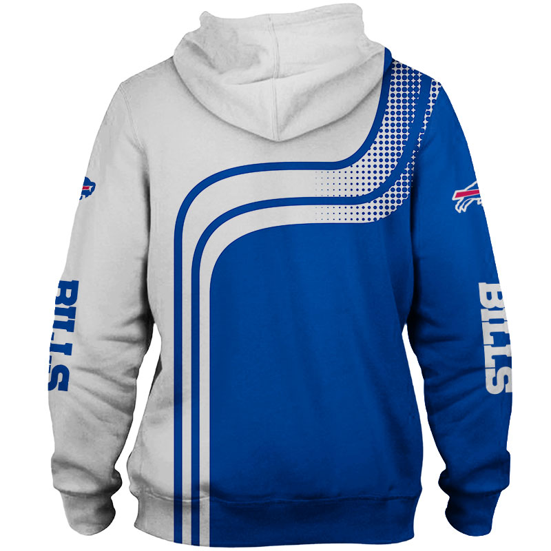 Buffalo Bills Hoodie 3D One Way Zip Hoodie - Image 2