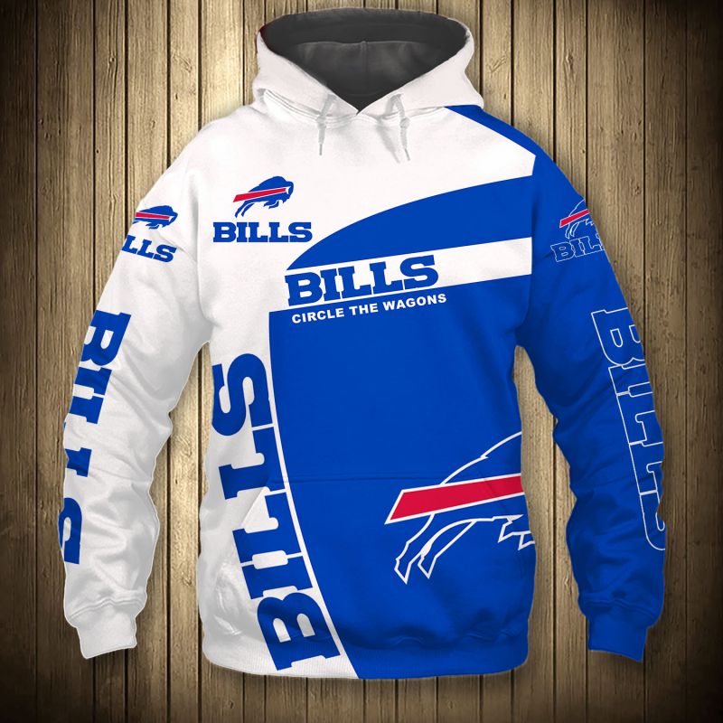 Buffalo Bills Hoodie 3D Zip Hoodie Pullover Gift for Fans