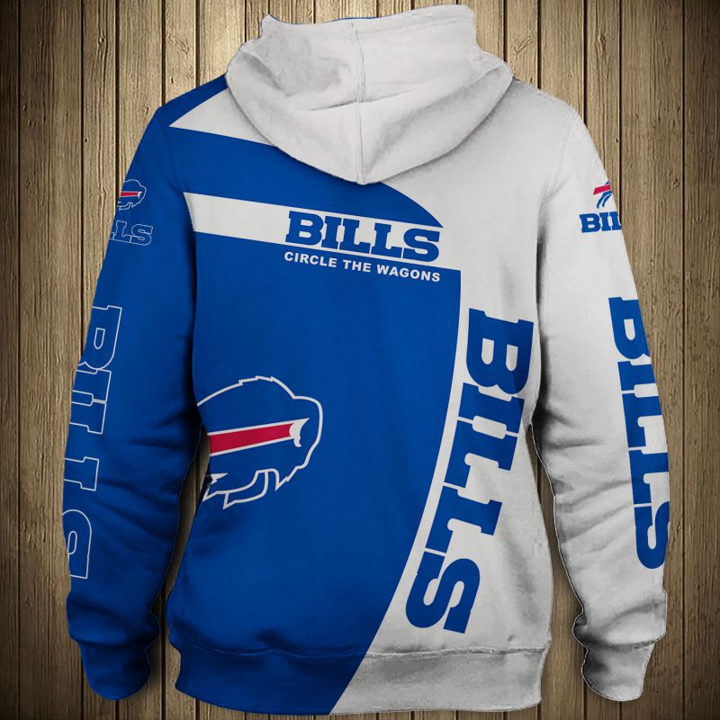 Buffalo Bills Hoodie 3D Zip Hoodie Pullover Gift for Fans - Image 2