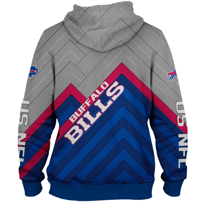 Buffalo Bills Hoodie 3D Zip Hoodie Pullover Size S-5Xl - Image 2