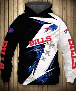 Buffalo Bills Hoodie 3D Zip Hoodie Thunder Graphic Gifts for Fans