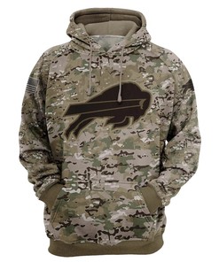Buffalo Bills Hoodie Army Graphic Zip Hoodie Pullover Gift for Fans