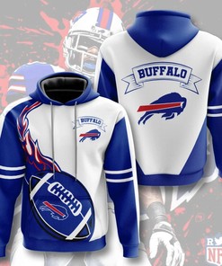 Buffalo Bills Hoodie Flame Balls Graphic Gift for Fans