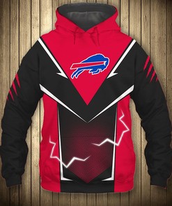 Buffalo Bills Hoodie Lightning Graphic Gifts for Fans