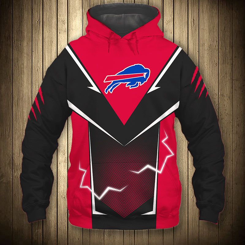 Buffalo Bills Hoodie Lightning Graphic Gifts for Fans
