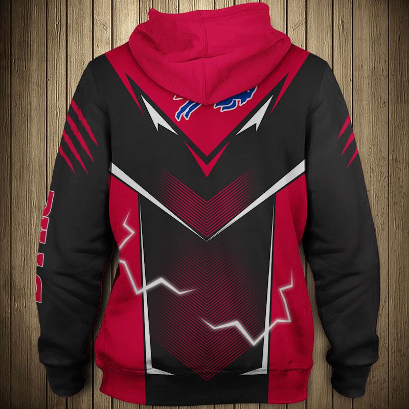 Buffalo Bills Hoodie Lightning Graphic Gifts for Fans - Image 2